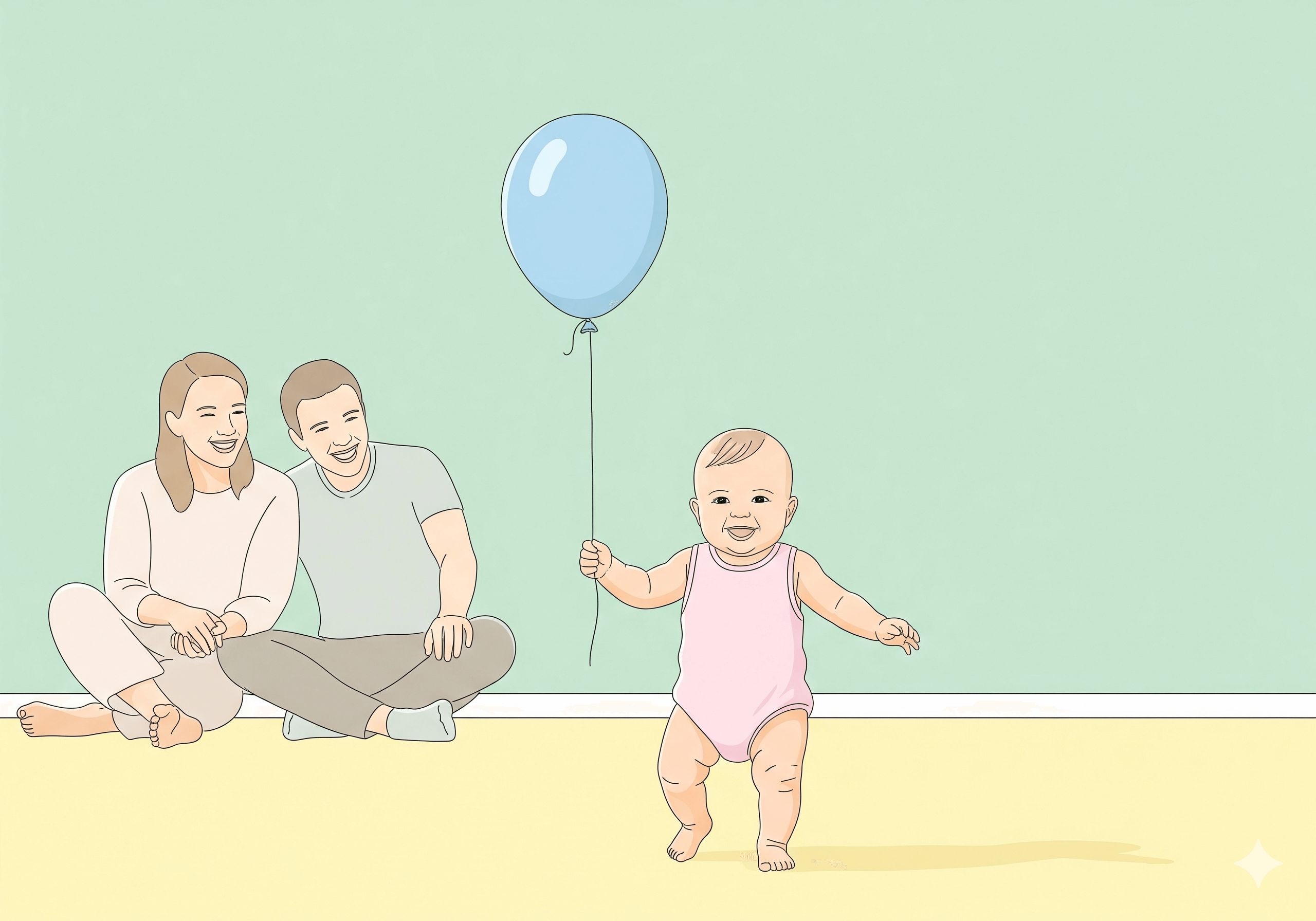 התפתחות תינוק בגיל שנה: מהתינוק לפעוט עצמאי