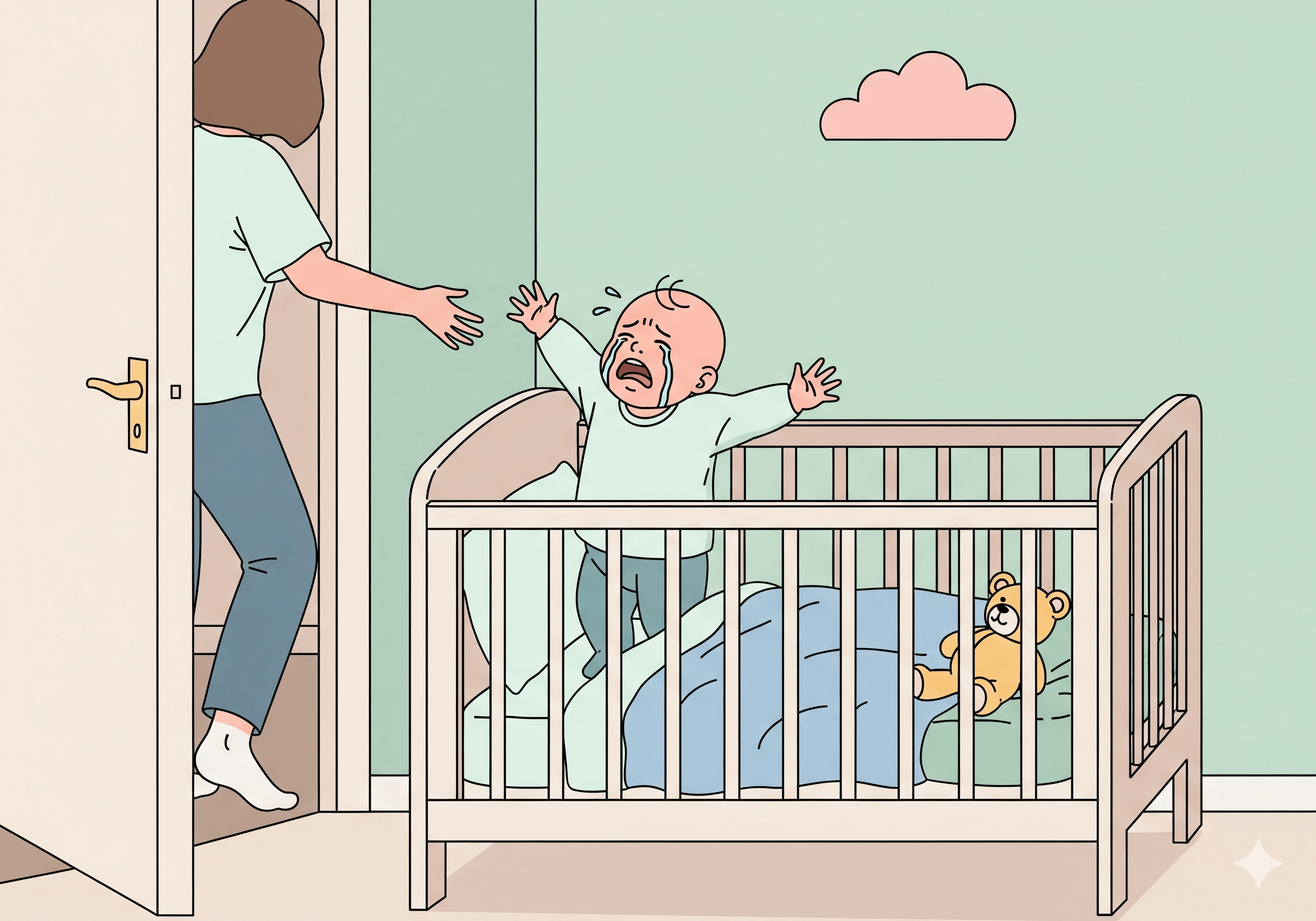 חרדת נטישה והשפעתה על שינה אצל תינוקות