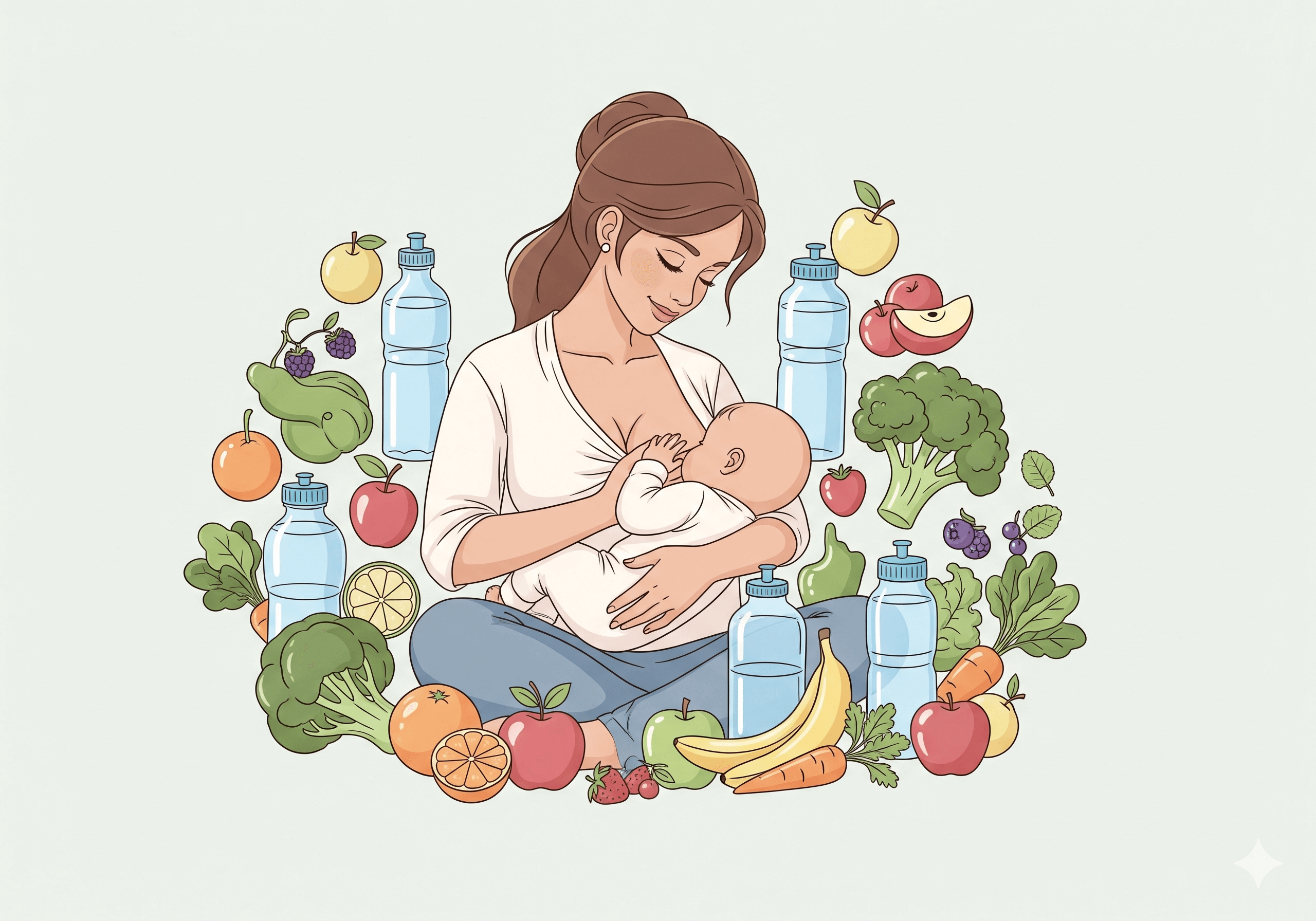 תזונת אם מניקה – מה לאכול ולשתות